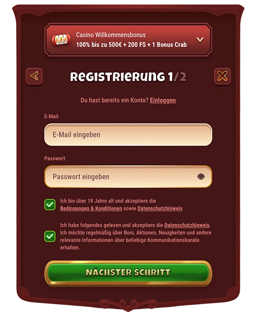 Magius Casino Registreren